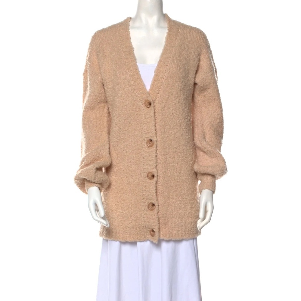 Tularosa cardigan.  XS.  Neutral, beige textured knitwear.